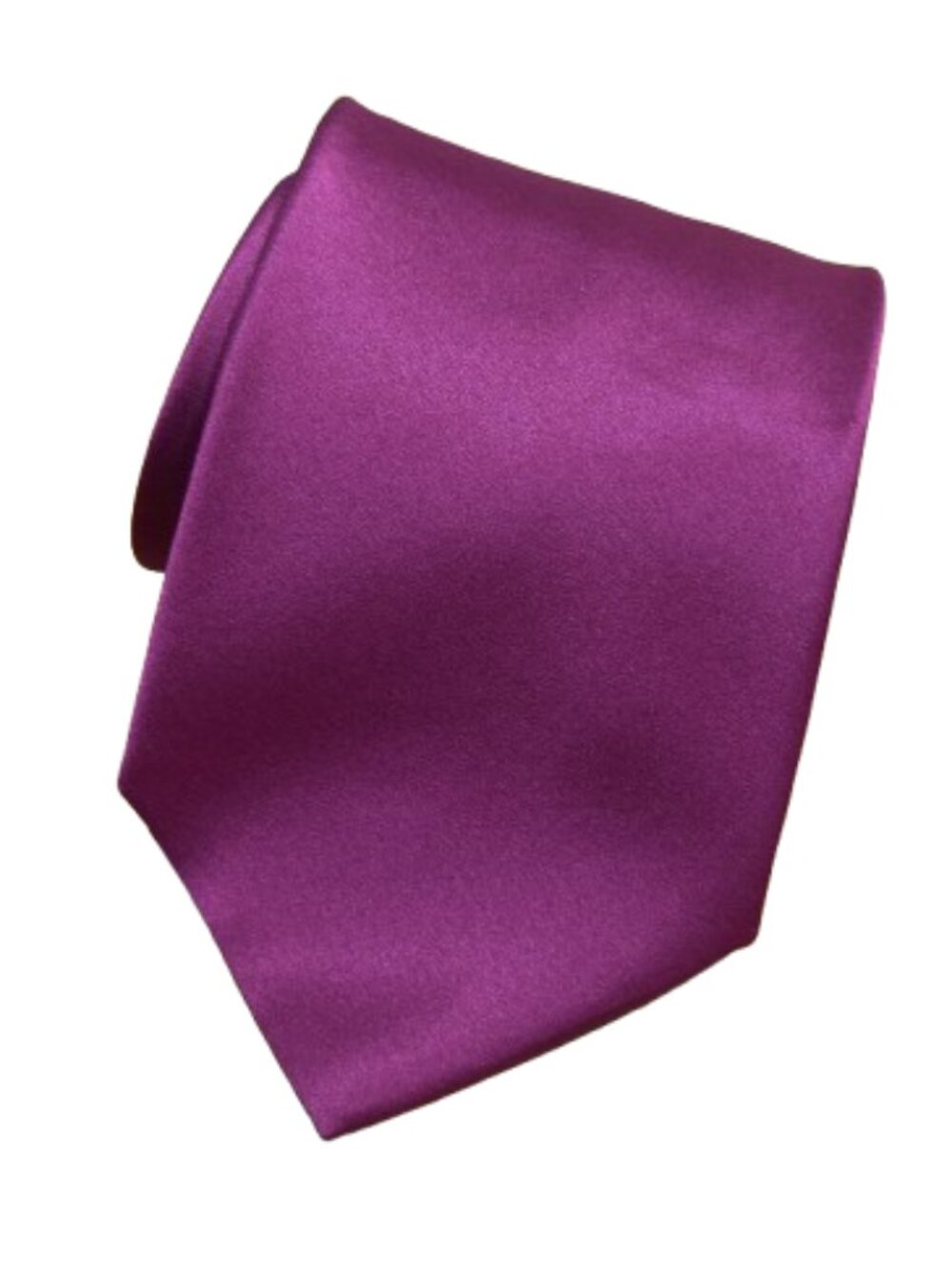 $495 NWT BRIONI Solid Red men’s 3.75" Lustrous Satin silk handmade neck tie